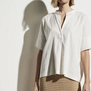 Vince S/S Linen Popover White size medium